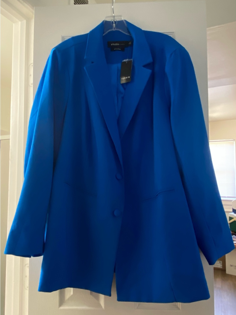 NWT Torrid Electric Blue Single-Breasted Blazer 3X 22 24
